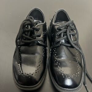 Black Patent Leather Oxford Shoes